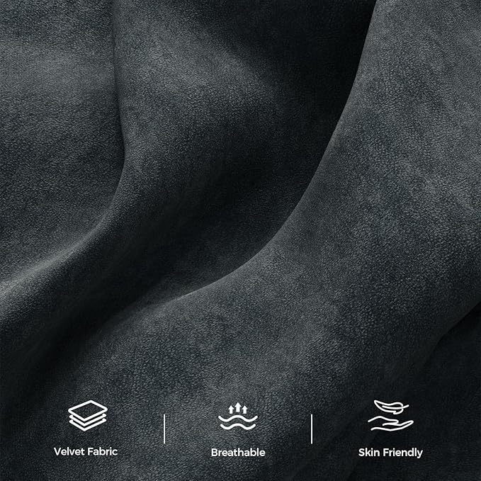 89” Futon Sofa Bed, Comfy Futon Couch Bed with 2 Square Pillows,Convertible Sleeper Sofa with Adjustable Backrest& Armrests, Modern Loveseat Sleeper for Living Room,Velvet Fabric Dark Gray