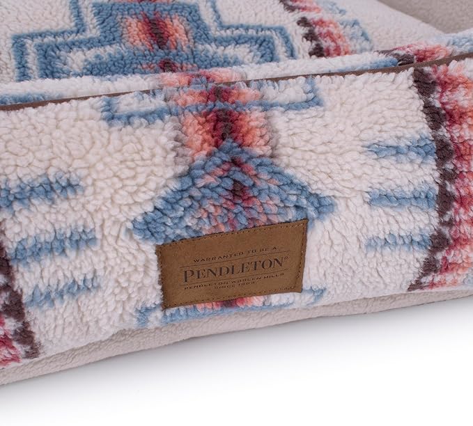 Pendleton Berber Kuddler Dog Bed - Harding Rosewood, XL
