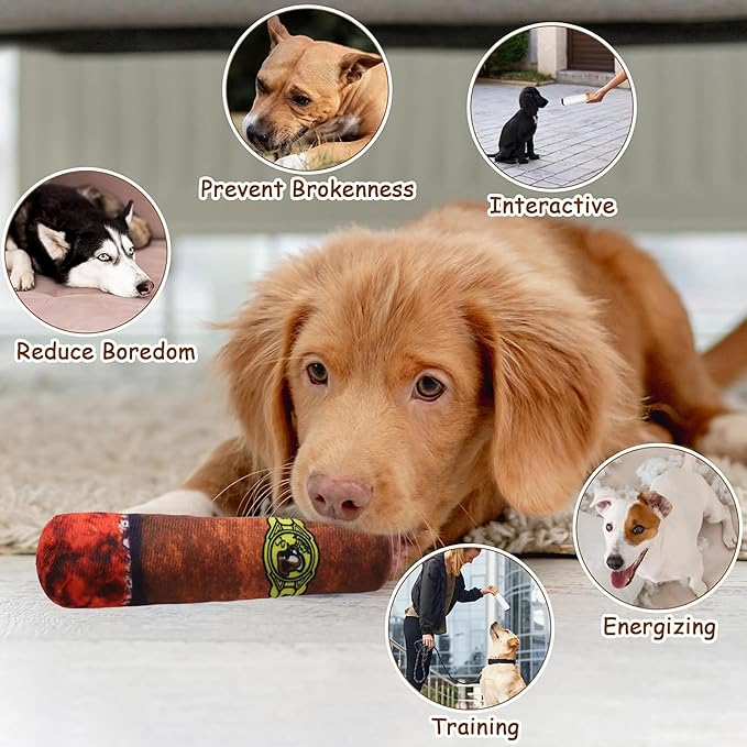 SMQ 3pcs Dog Toys with Interactive Squeaky Sound, Safe Plush Cotton Filled, Photography Props, Squeaky Pet Toy for Small, Medium Puppies and Dogs