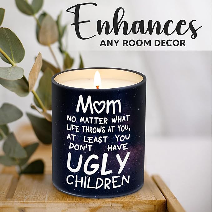 Gifts for Mom from Daughter, Son - Christmas Gifts for Mom, Wife, Women - Moms Birthday Gift Ideas, Cool Birthday Gift for Moms - Funny Christmas Candle, mom Soy Wax Candle