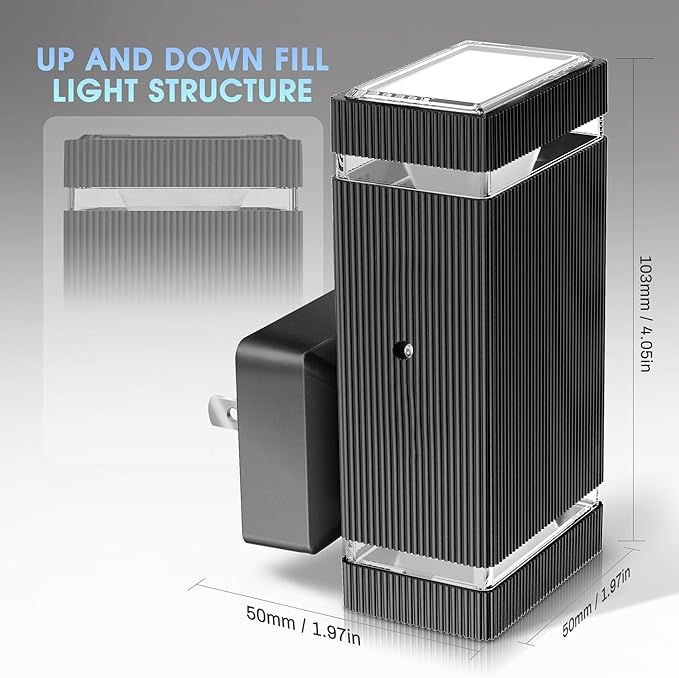 Briignite Red Motion Sensor Night Light, Dusk to Dawn Nightlights 2Pack, Dimmable Led Nightlight, Night-Light for Kids, 1W Night Lights Plug into Wall for Bedroom, Kid Room, Bathroom