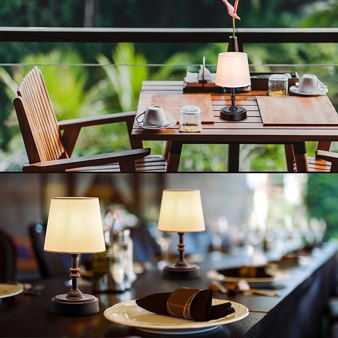 O’Bright Seraph mini – Cordless LED Table Lamp with Dimmer (Oil Rubbed Bronze)