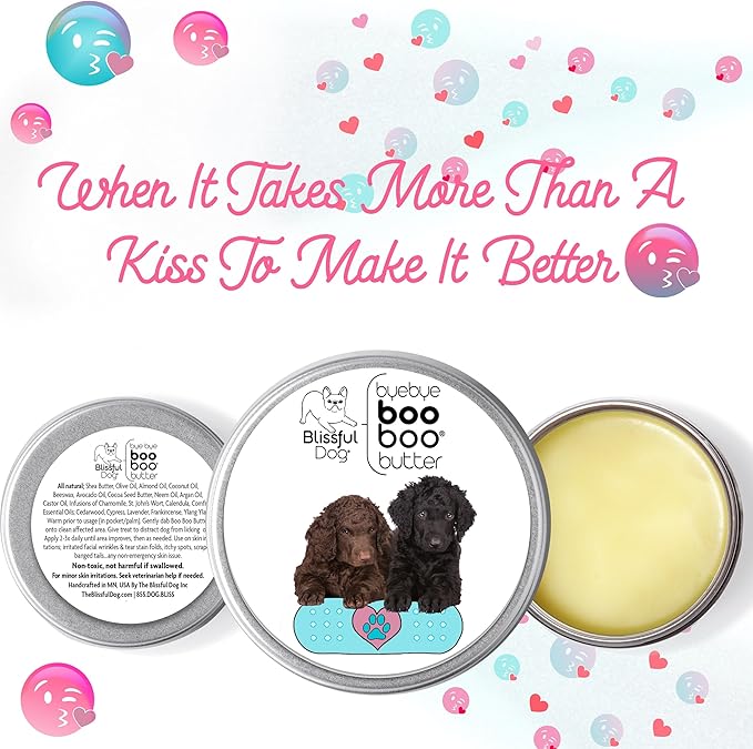 The Blissful Dog Curly-Coat Retriever Boo Boo Butter, 2-Ounce