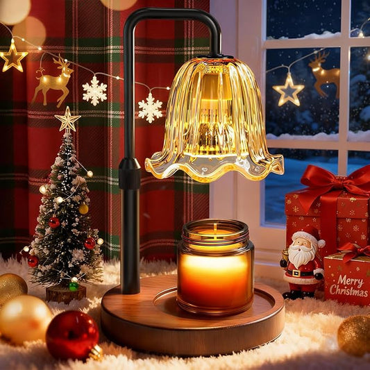 WarmEmbrace Candle Warmer Lamp with Timer Dimmer, Electric Candles Warmer Lamps for New Home Room Decor, Birthday Gifts for Women, Height-Adjustable Wax Melting Warmer Lamp for Jar Scented Candles
