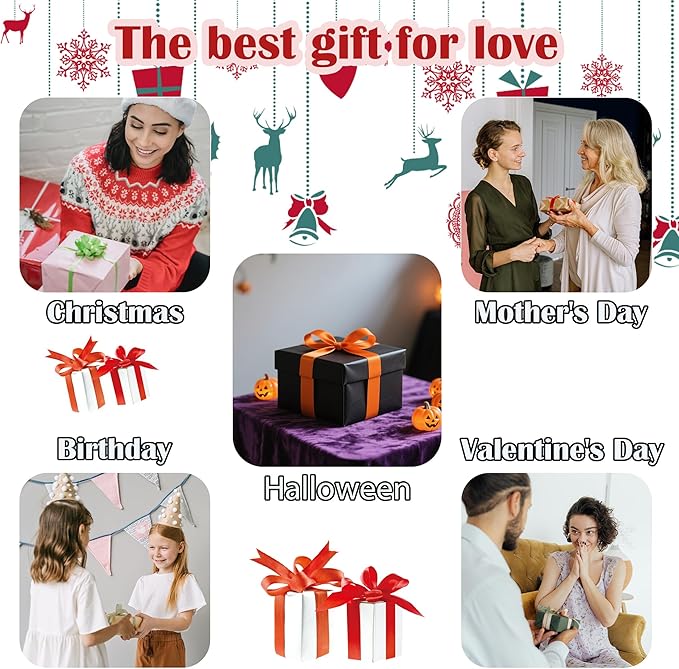 Stained Glass Window Hanging 4 Pcs Set Blue White Christmas Snowman Snowflake 7.8" - Suncatcher Door Garden Sun Catcher Decor Birthday Mother's Day Xmas Gifts for Mom Woman Nana Men