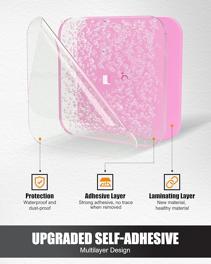 Hat Rack for Hat Storage (4-Pack), Multi-Purpose Hat Organizer, Strong Adhesive Hat Hooks for Wall Hat Organizer for Baseball Caps, Two Mounting Options Hat Hook, Pink