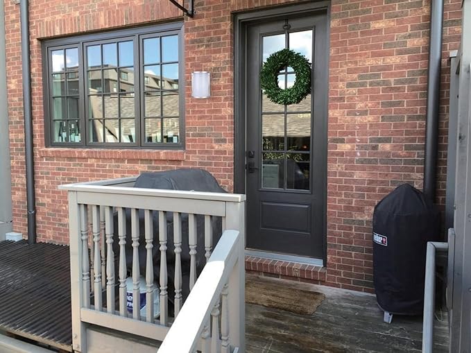 LIT-PaTH Outdoor Wall Lantern, LED Bulkhead for Wall Sconce Light, 12.5W, 950 Lumen, 3000K, Aluminum Housing Plus PC