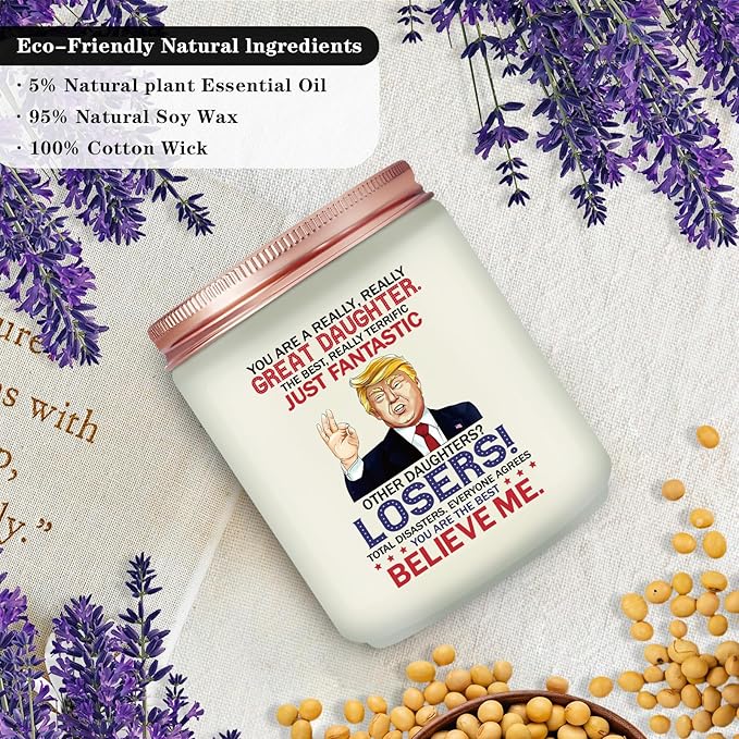 Daughter Gifts from Mom Dad - Gift for Daughter - Birthday Christmas Mothers Day Gifts for Daughter - Candle