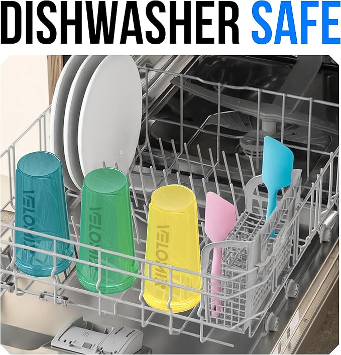 VELOMIX -6 PACK- 28 oz Protein Shaker Bottle for Protein Mixes - 6x Wire Whisk | Leak Proof Shaker Cups for Protein Shakes | Protein Shaker Bottle Pack | Protein Shake Cup (Hawai Shadows)