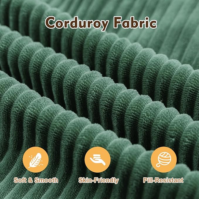 108" L Shaped Couch, Modular Sectional Sofa with Chaise, Cloud Boneless Couch with Deep Seat & Removable Pillow for Living Room, Bedroom,No Assembly Required（Dark Green）