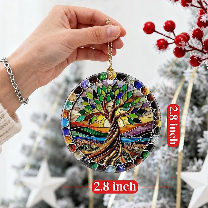 Tree of Life Ornament, Christmas Ornaments, Holiday Ornament, Christmas Tree Decorations, Tree of Life Gifts, Housewarming Gifts, Gift Exchange & Gift Idea, Giftbox Included
