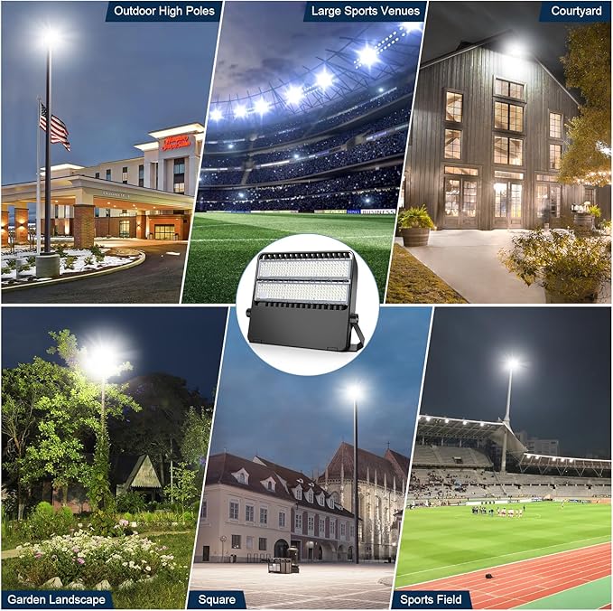 LED Stadium Lights, Extremely Bright 36000 Lumen Outdoor Stadium Flood Light, IP65 Waterproof 240W Commercial Exterior Arena Lighting with 5000K Wide Angle and Heavy Duty