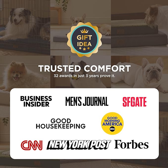 Bedsure Giant Dog Bed for Jumbo Dogs - 54" x 44" Flat Pet Beds with Removable Washable Cover, Orthopedic Egg Crate Foam Mat for Pet Up to 150 lbs, Not for Crate