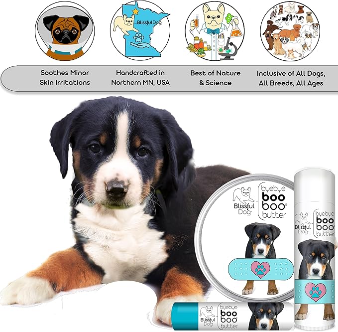 The Blissful Dog Greater Swiss Mountain Dog Boo Boo Butter, 4-Ounce