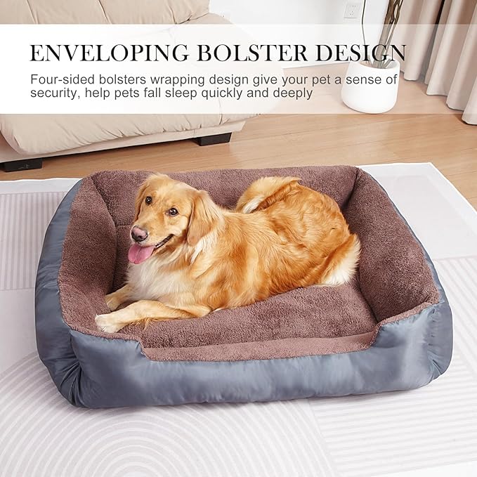 Dog Beds for Jumbo Dogs, Large Pet Beds Machine Washable, Soft Dog Sofa Bed with Non-Slip Bottom