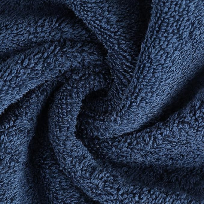 Kaufman - Personalized Velour Beach and Pool Towel 100% Cotton 30in X 60in Solid Color Bath Towel Embroidered (Nav)