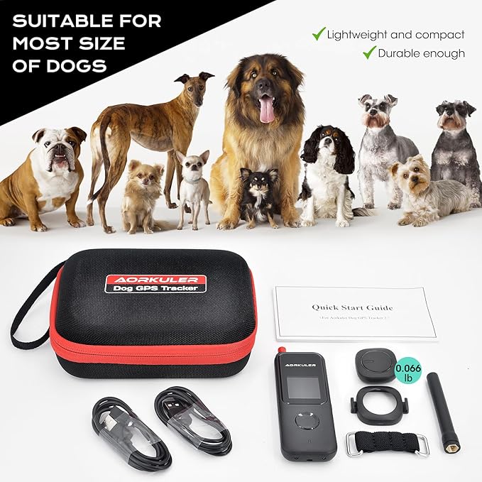 Outdoor GPS Dog Tracker – Ideal for Remote & Rural Areas, No Phone or Signal Needed, Real-Time Tracking for Daily Walks, Hiking, Farms, and Large Open Spaces – No Monthly Fees (Tracker 2)