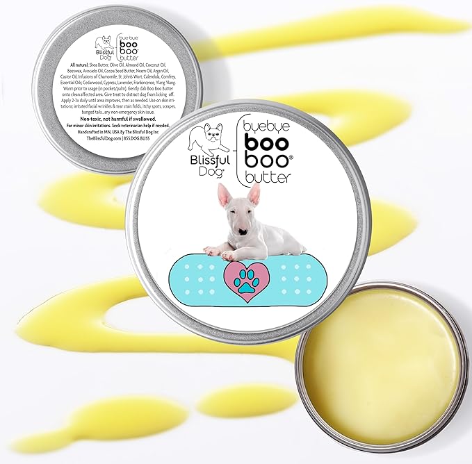 The Blissful Dog 4 oz Tin Bull Terrier Booboo Butter