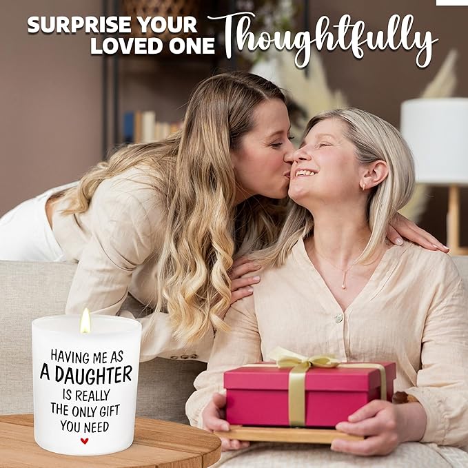 Gifts for Mom from Daughter - Mothers Day Gifts for Mom, Wife, Women - Moms Birthday Gift Ideas, Cool Birthday Gift for Moms - Funny Mothers Day Candle, mom Candle Funny from Daughter 10 oz