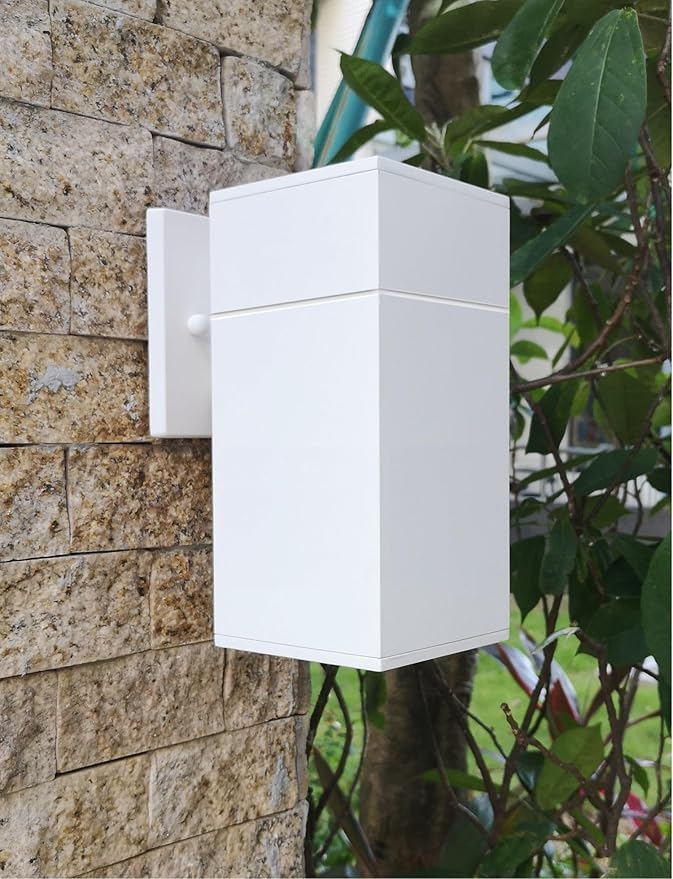 Outdoor Sconce, Exterior Light Fixture - ETL Listed, Aluminum Anti-Rust Waterproof Wall Mount Rectangular Design – 1-Direction Up or Down Wall Lantern Light Fixture for Porch, Garage or Patio