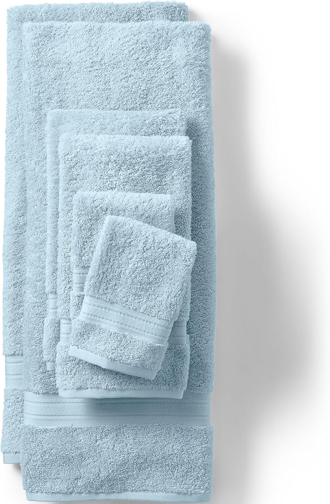 Lands' End Supima Towel Dusty Blue 6 Piece Towel Set
