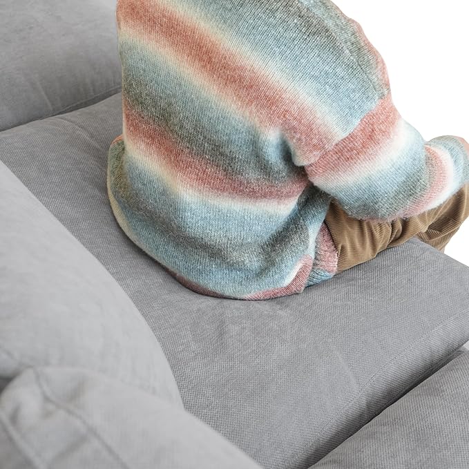 WJShome 83" Cloud Couch Sectional for Living Room, Down Filled Modular Sectional Sofa,L Shaped Sofas with Ottoman,Convertible Couch, Sofa Covers Washable&Replaceable,Gray