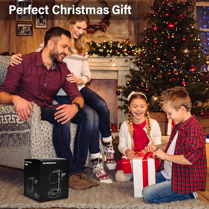 Candle Warmer Lamp with Timer, Candle Warmer Lamp Adjustable Height with 2 Bulbs, Dimmable Electric Candle Warming Lamp for Scented Jar Candles, Home Decor, Black