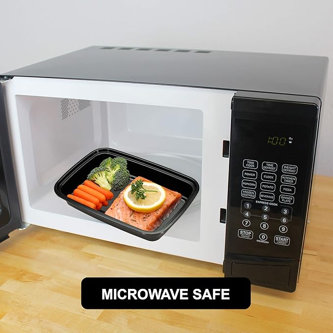 Freshware Meal Prep Containers 1 Compartment Food Storage Containers with Lids, Bento Box, BPA Free, Stackable, (16 oz), 150 count (Pack of 1)