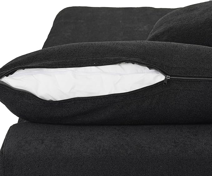 WJShome Ottoman, Modular Sectional Sofa,Minimalist Sofa Couch for Modern Living Room Sofa Sets for Office House,Black