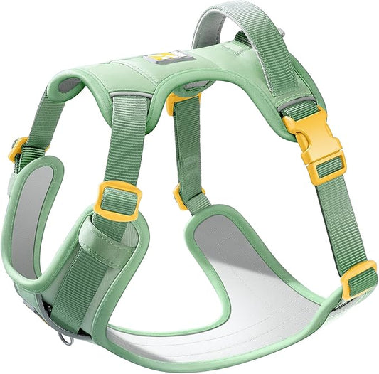 Core Dog Harness with Handle and Pocket, Sliver ion Inner Fabric, Wear-Resistant Shell Fabric, Reflective and Soft Padded (Avocado Green, Size Small)