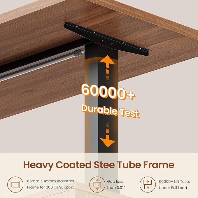 SEDETA 47.2" Electric Standing Coffee Table with Storage, Farmhouse Lift Top Coffee Table with Drawers and Open Shelves, Height Adjustable Tables with Power Outlet, for Living Room, Brown