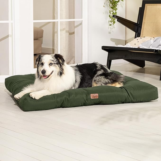 Bedsure XXL Dog Bed - Washable Giant Pet Bed Mattress with Oxford Fabric, Water Resistant Dog Pillow for Crate, 47x35x4, Lentil Sprout