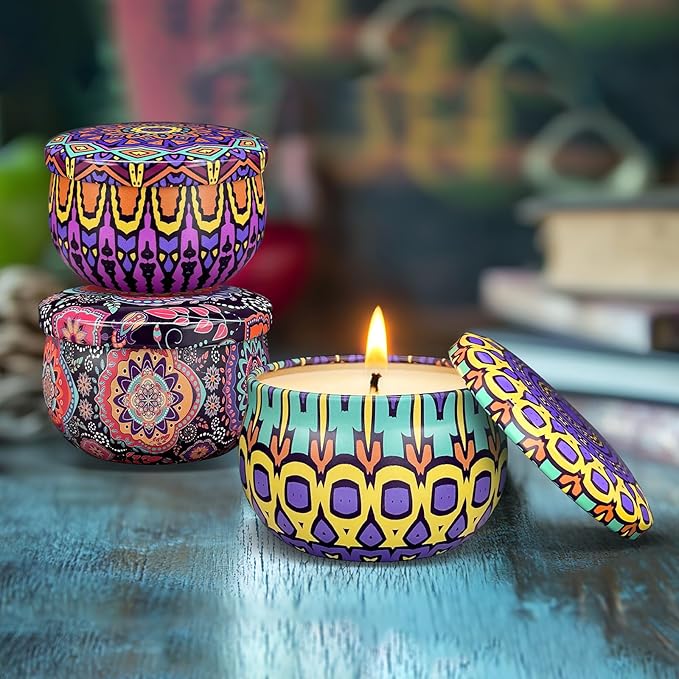 Scented Candles Gift Set, 12 Pack Candles for Home Scented, 300 Hour Long Lasting Soy Candle, Birthday Gifts for Women, Aromatherapy Candle for Stress Relief, Relaxation, Bath, Yoga