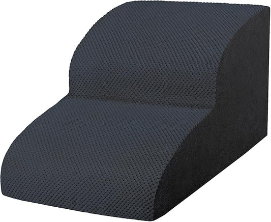 Dog Stairs for Small Dogs, High Density Foam Dog Ramp, Extra Wide Non-Slip Pet Steps for High Beds Or Couch, Soft Foam Doggie Ladder for Dogs Injured, Older Pets, Small Cats