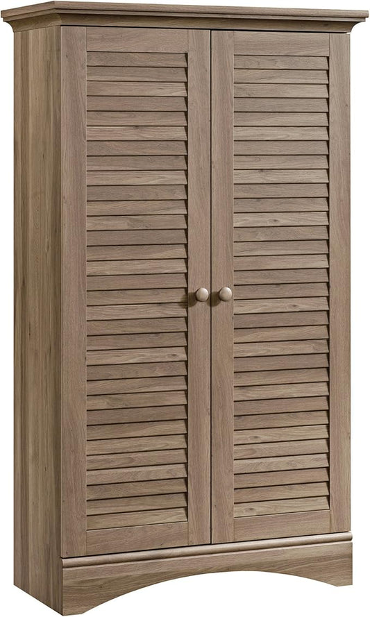 Sauder Harbor View Storage Cabinet/ Pantry Cabinet, Salt Oak finish