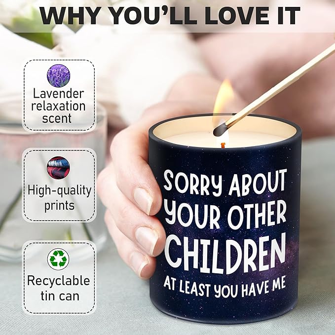 Gifts for Mom from Daughter, Son - Mothers Day Gifts for Mom, Wife, Women - Moms Birthday Gift Ideas, Cool Birthday Gift for Moms - Funny Mothers Day Candle, mom Candle Funny 10OZ