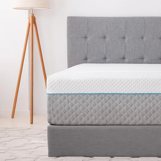 EGOHOME Full Mattress 14 Inch, Memory Foam Mattress Bed in a Box, Back Pain Relief, Made in The USA of US Foam and Global Materials, Medium Firm, CertiPUR-US Certified,75”x54”x14”, White