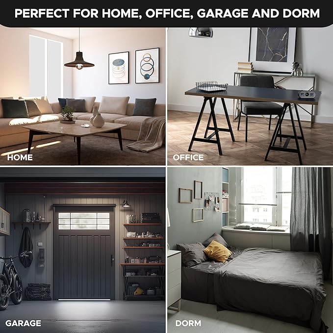 HOLDN’ STORAGE Portable Wardrobe Closet - 65 lb Large Capacity, Internal Heavy Duty Metal Rod, Zipper & Clear Window, Durable Clothes Organizer, Tool-Free Easy Assembly, White Canvas Cover