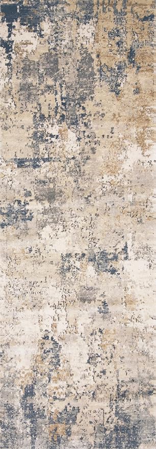 Loloi Teagan Collection TEA-06 Sand/Mist 7'-11" x 10'-6" Area Rug, Large, Soft Neutral Rug, High-Traffic for Living Room, Bedroom, Home Office, Dining Area