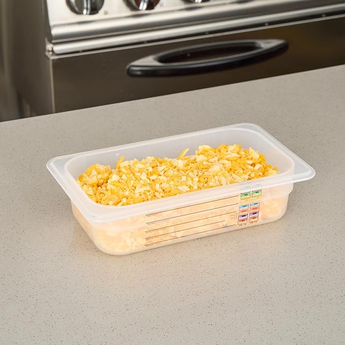 Restaurantware Food Storage Container 1 Pack of 10.3 x 6.2 x 2.5 Inches Plastic Stackable Storage Box White Reusable Label Container Dishwasher Safe For Restaurants And Kitchens