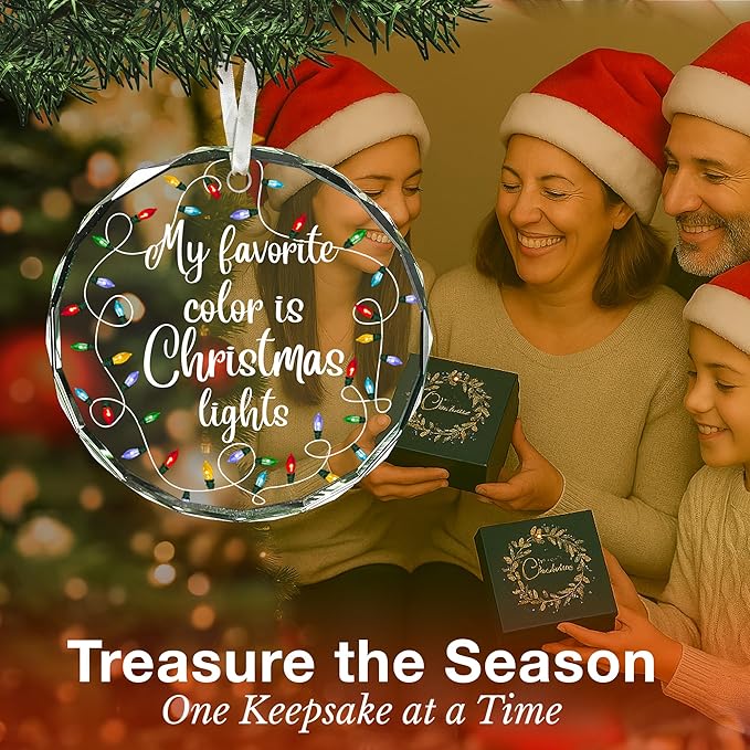 Unique Christmas Ornaments - Fun and Funny Xmas Tree Ornaments for Kids and Adults, 2025 Edition Light up Christmas Decorations, Single and Unique Ornaments for Hilarious Xmas Celebration