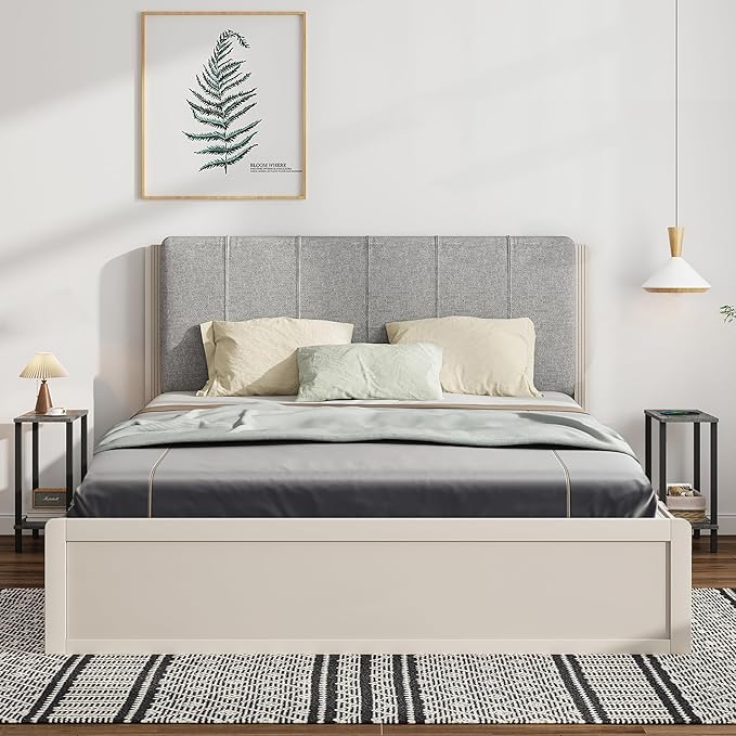 TUTOTAK Small Side Table, Narrow End Table, Set of 2, Skinny Sofa Table, Slim Nightstand, Couch Table, Living Room, Bed Room, Charcoal Grey TB01BY0622