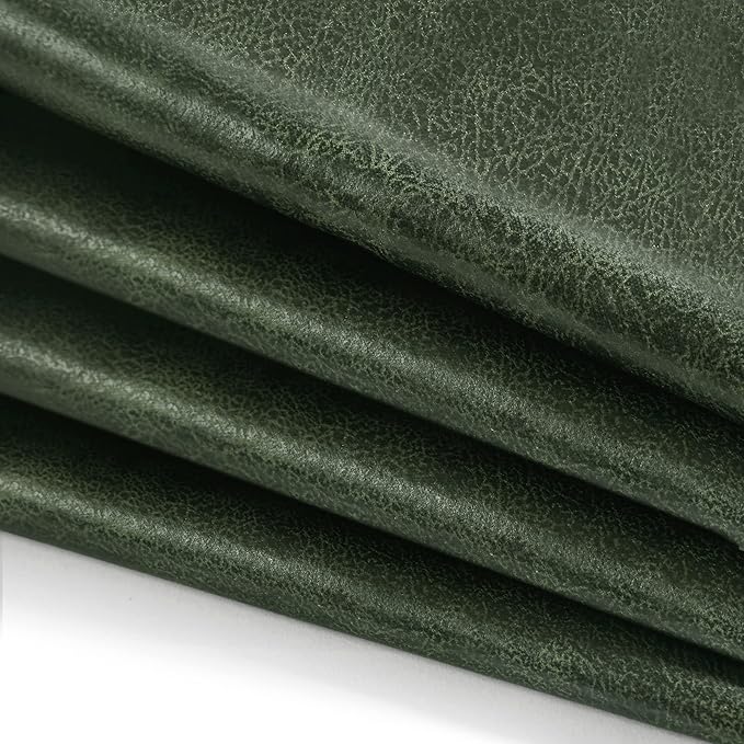 Homebeez 43" Half Moon Storage Ottoman Bench, End of Bed Storage Chest with Nailhead Trim for Entryway Living Room, Dark Green