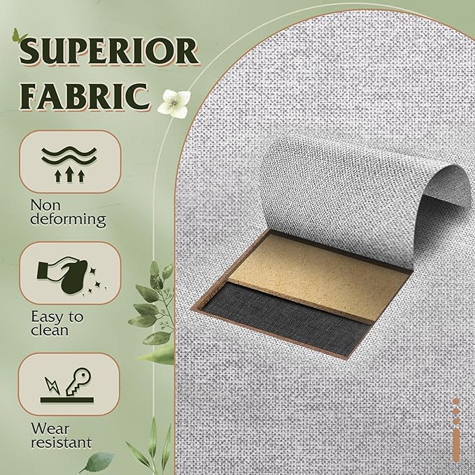 WLIVE 4 Drawers Dresser for Bedroom, Light Grey Fabric Clothes Storage Organizer Unit, Dresser for Hallway, Entryway, Closets, Sturdy Steel Frame, Wood Top