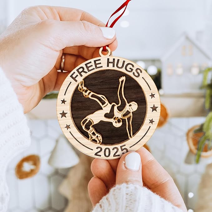 Wrestling Ornaments for Christmas Tree - Unique Wrestling Gifts for Teen Boys, Perfect Girls Wrestling Decor, Ideal Gifts for Wrestlers and Coaches, Men's Favorite Christmas Ornament