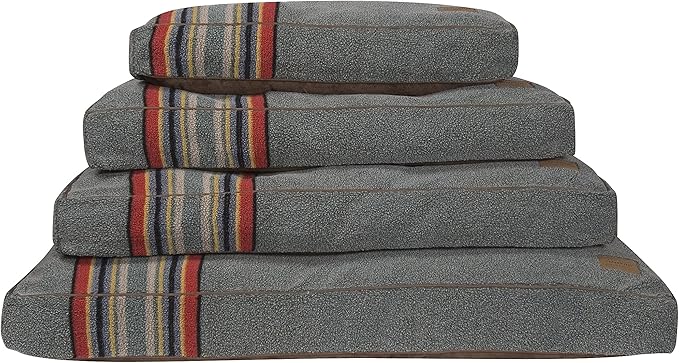 PENDLETON Vintage Camp Napper Dog Bed - Heather Green, M