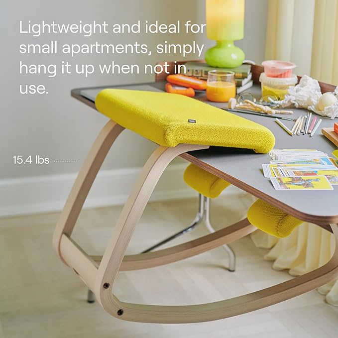 Varier Variable Monochrome Marine Ergonomic Office Kneeling Chair – Active Sitting, Rocking Seat for Home, Study & Posture Support – 10 Year Quality Guarantee