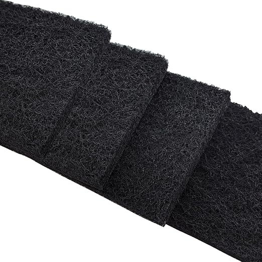 PAWZIDEA Activated Carbon Filter Replacement for Pet Waste Trash Cans Wall Mounted, 3.15"*3.15" Square Thick Deodorizing Carbon Filters, 4-Pack, Replace Every Month