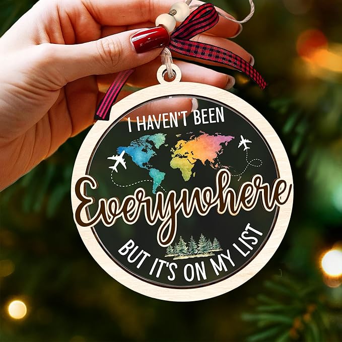 Travel Ornaments for Christmas Tree - Unique European Christmas Ornaments, Ideal Gifts for The Avid Traveler, Ideal Gifts for Travel-Enthusiasts, and Brilliant Travel Christmas Tree Decorations