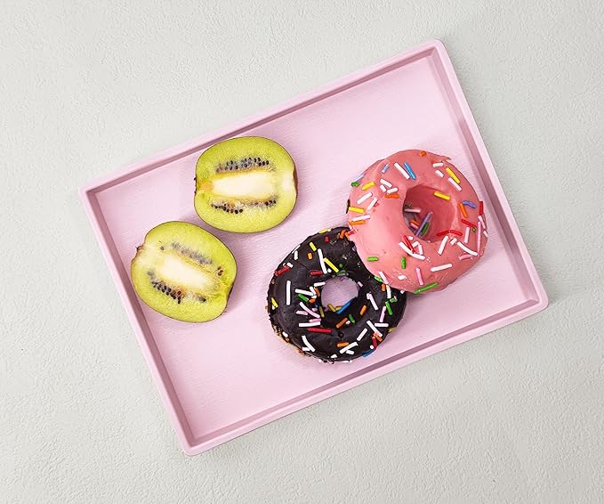 Small Pink Mini Serving Tray (8.5 x 6.3 inch) for Serving Accessory, Spa, Coffee, Drinks, Wine, Tea, Bar, Party, Seasoning, Perfume or Display Use.